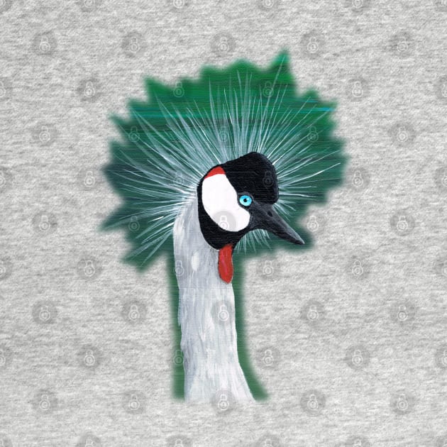 Crowned crane by Bwiselizzy